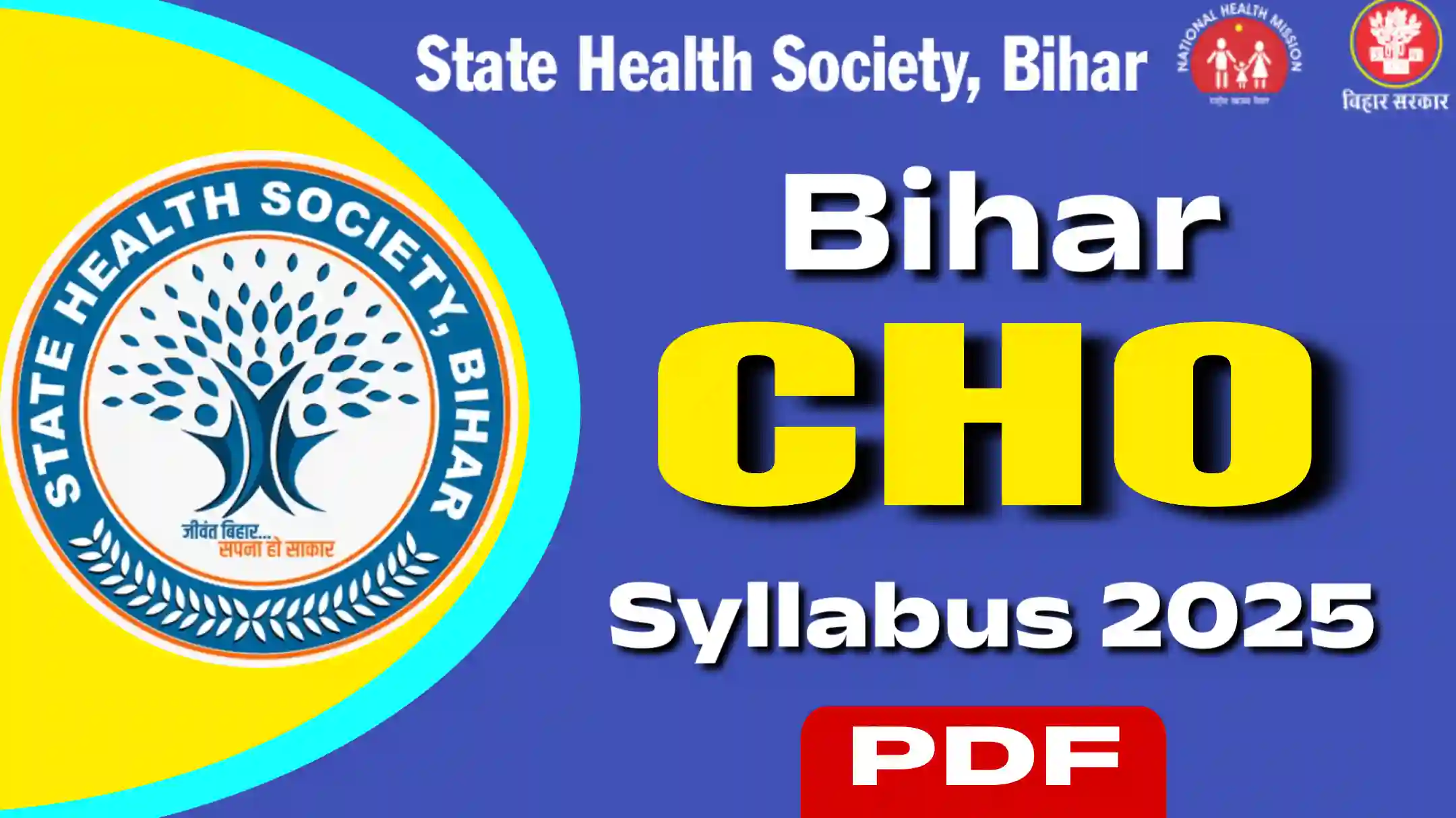Bihar NHM CHO Syllabus 2025 PDF Download