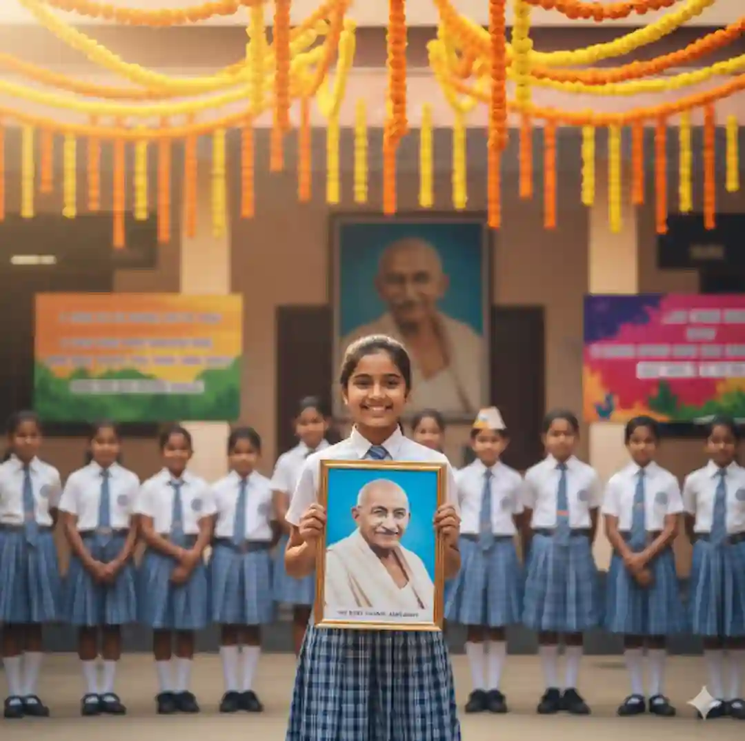 Gandhi Jayanti prompt for gemini girl