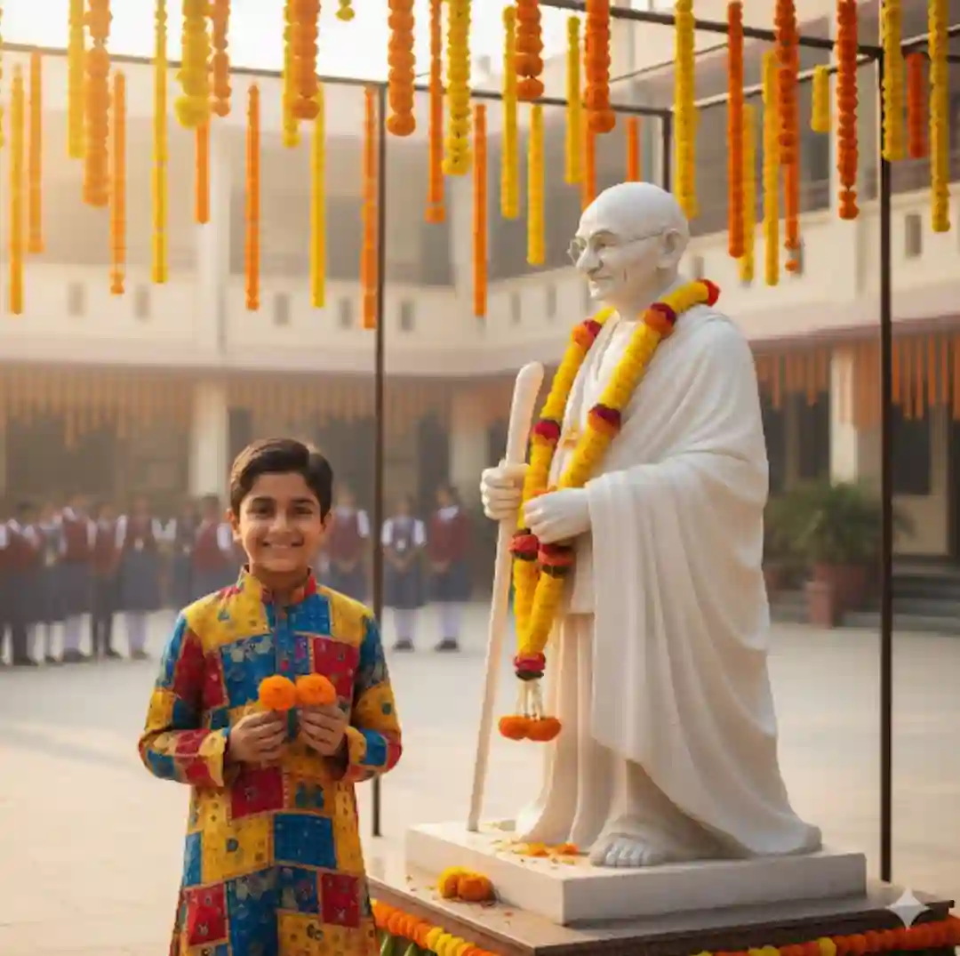 Gandhi Jayanti prompt for Gemini Boy