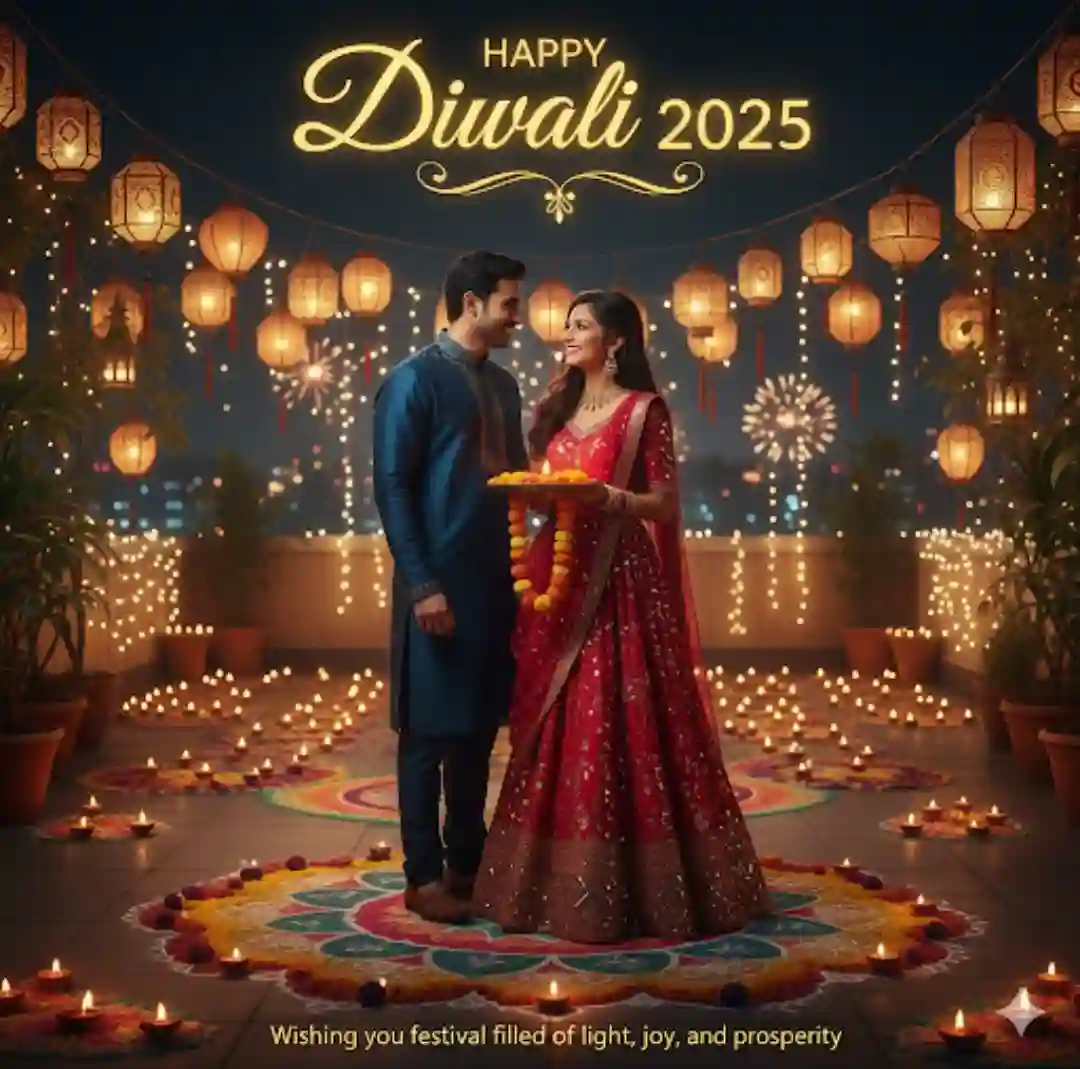 Google Gemini Happy Diwali ai prompt for gemini couple