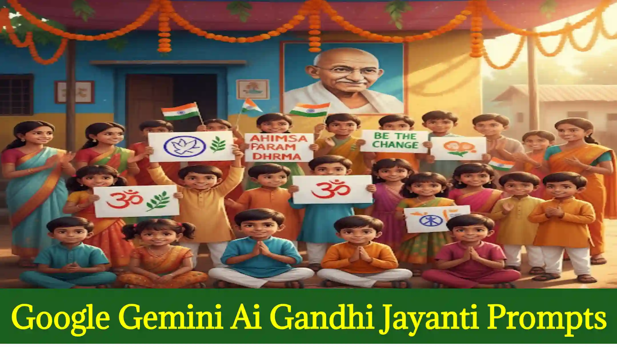 Google Gemini gandhi jayanti ai photo editing prompts