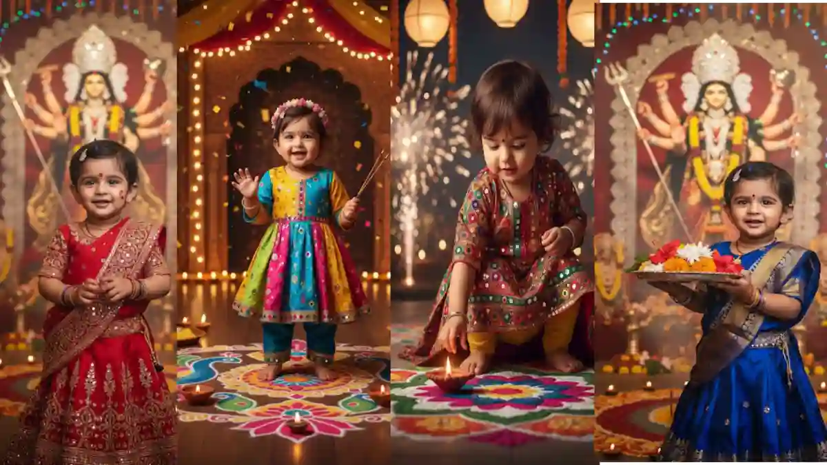 Google Gemini diwali prompt for baby girl