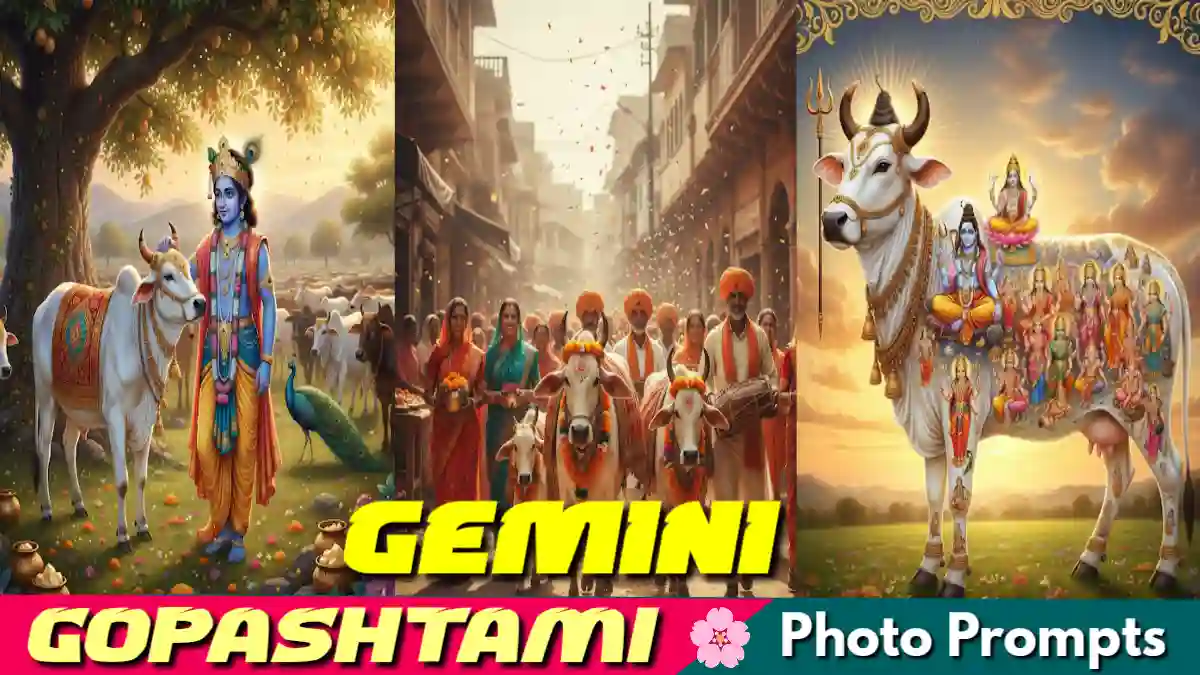 New Google Gemini Gopashtami Ai Photo Editing Prompts 2025 for boys, girls, couple