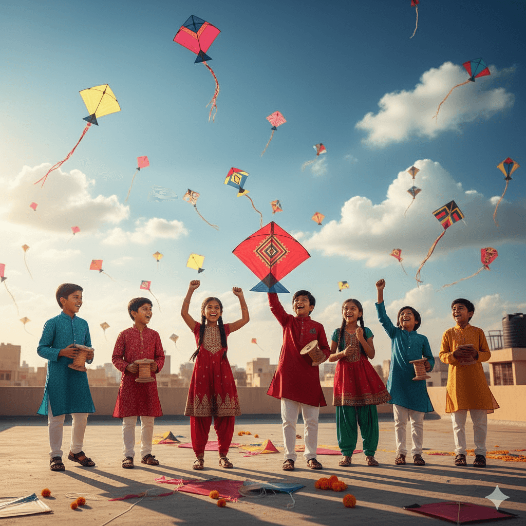 Makar sankranti prompt for kids
