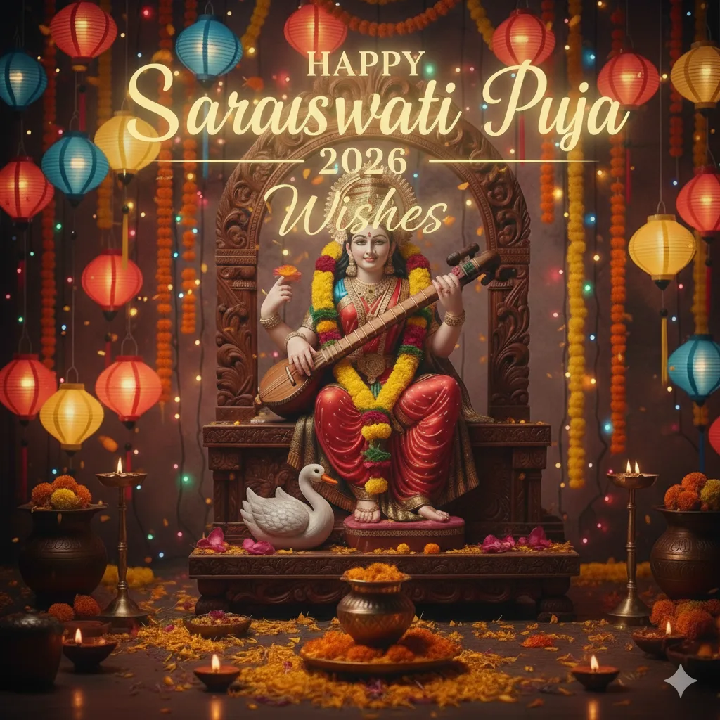 Google Gemini Happy Saraswati Puja 2026 Wishes Ai Photo Editing Prompts.