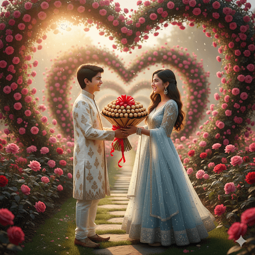 Gemini Ai Happy Chocolate Day Photo Prompt For Romantic Couple